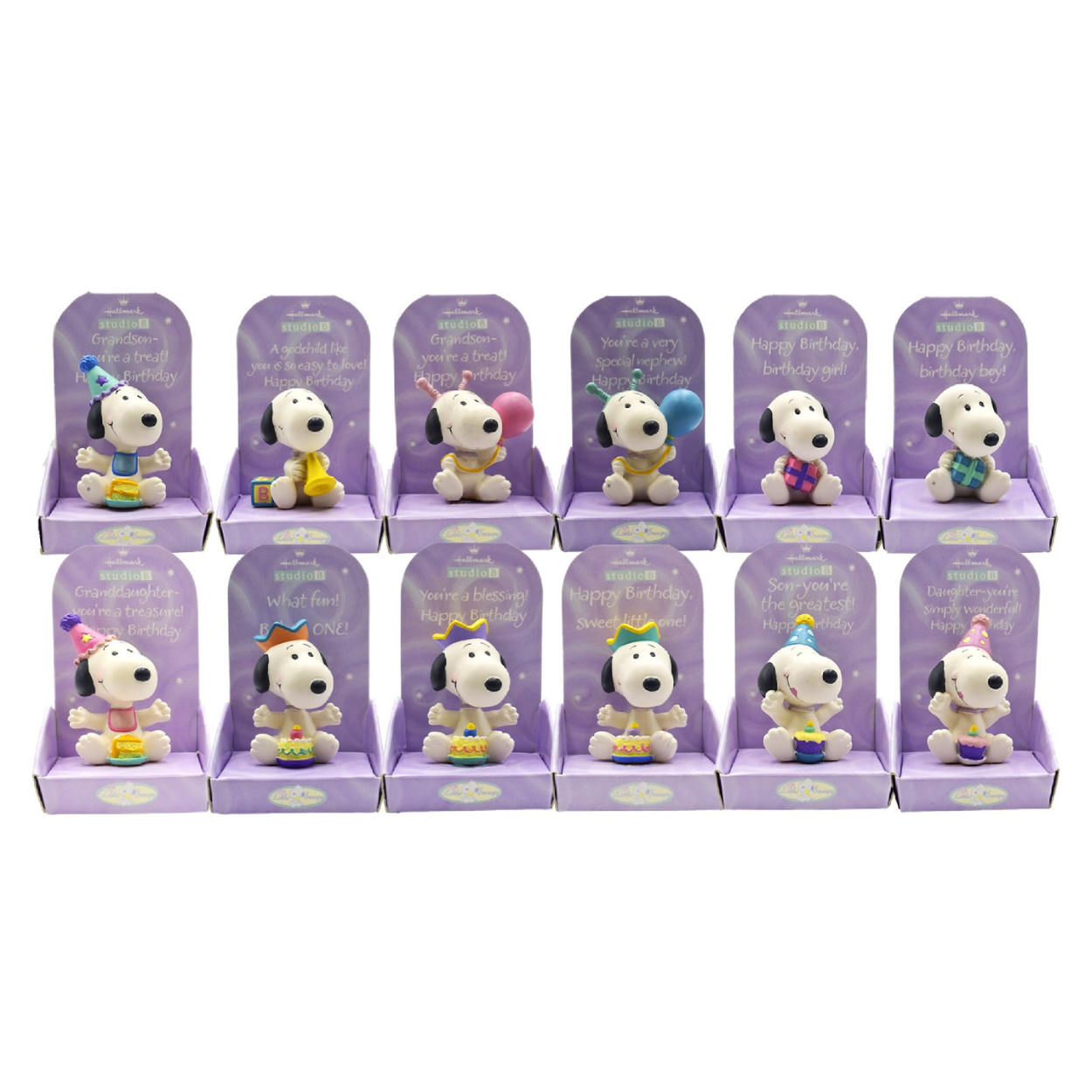 Snoopy Colección de Figuras de Resina con 12 modelos diferentes