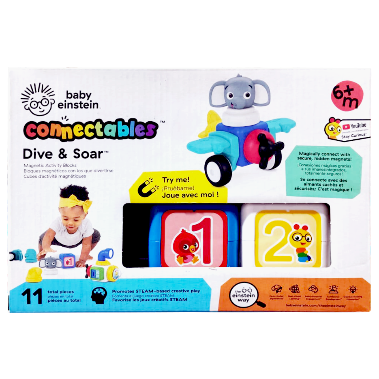 Baby Einstein Bloques para Armar Magnéticos Dive & Soar