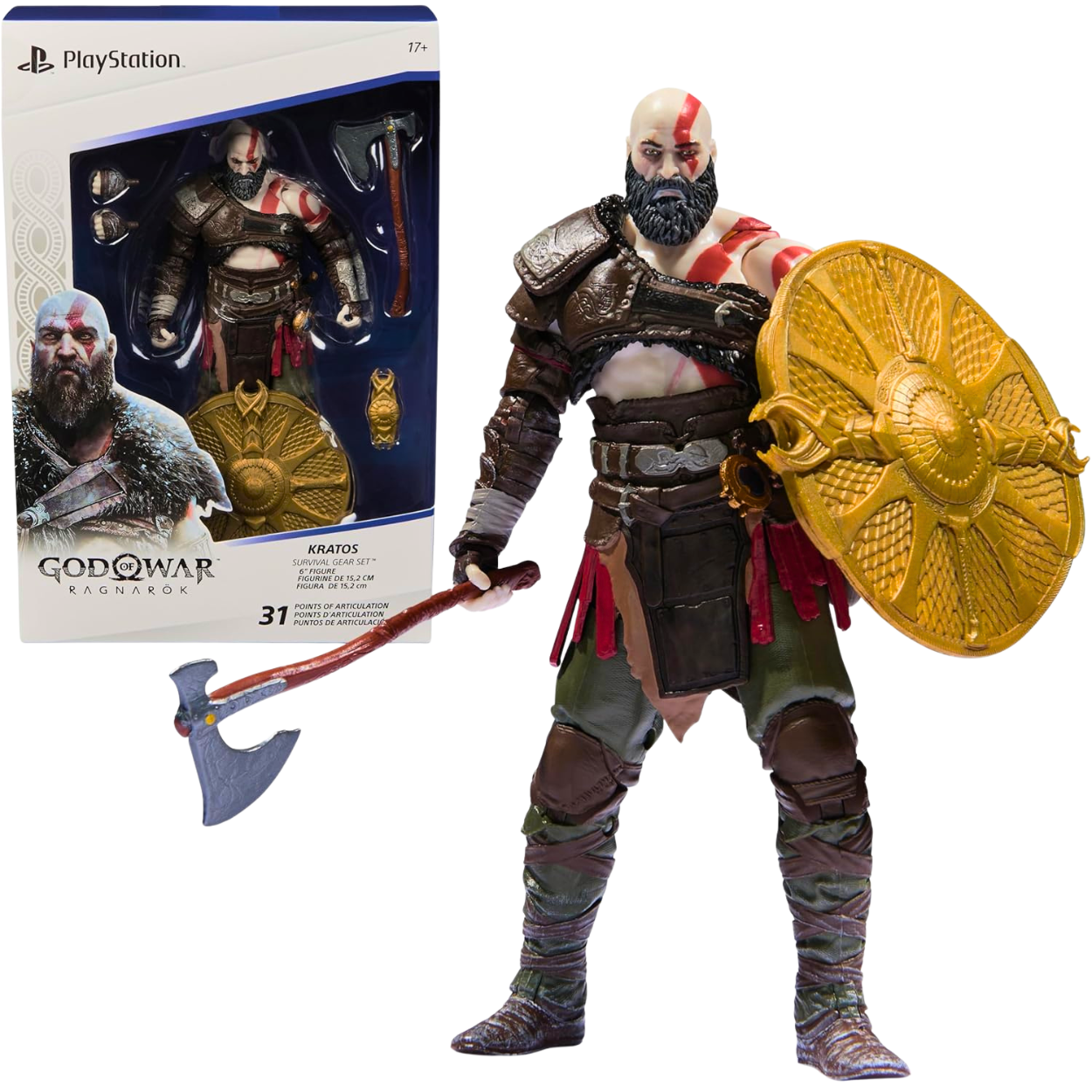 God Of War Ragnarok Kratos Figura de acción Spin Master