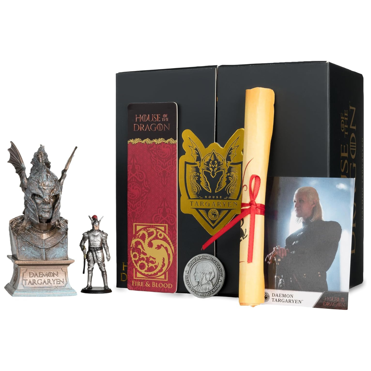 McFarlane toys Caja de colección de Daemon Targaryen (Casa del Dragón).