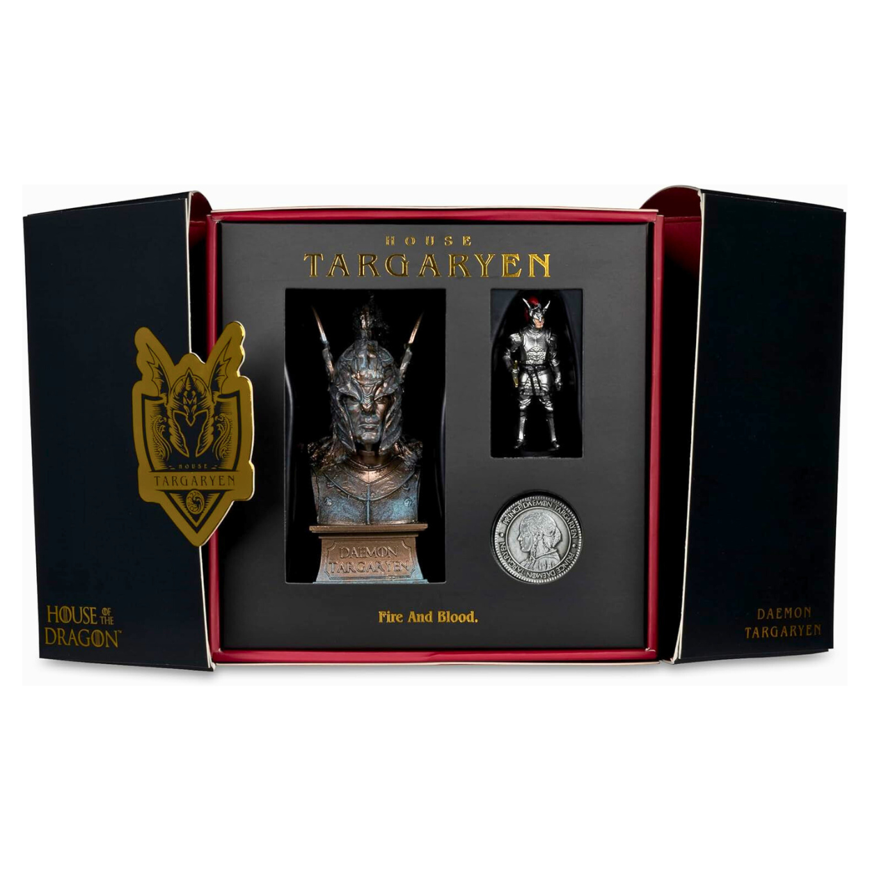 McFarlane toys Caja de colección de Daemon Targaryen (Casa del Dragón).