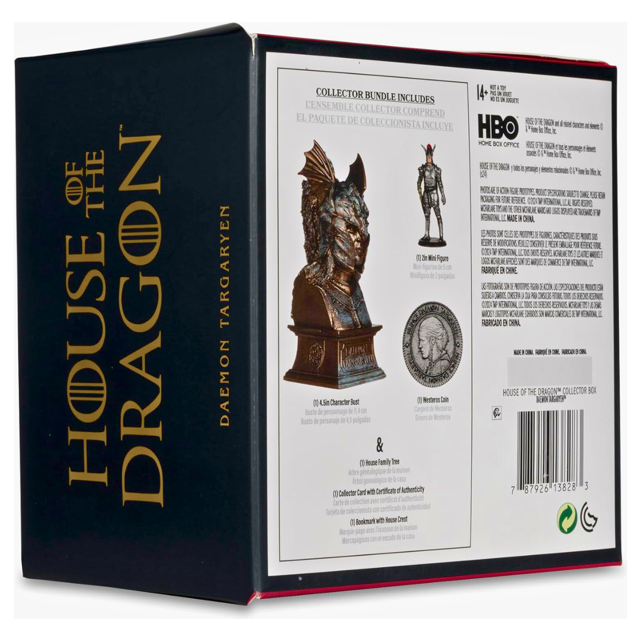 McFarlane toys Caja de colección de Daemon Targaryen (Casa del Dragón).