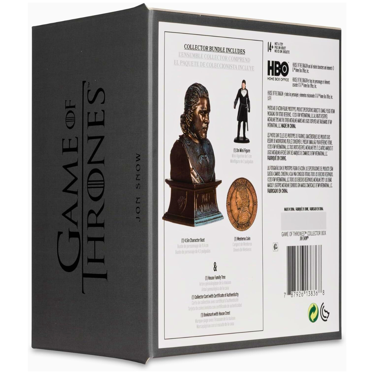 McFarlane Toys Caja de Colección Jon Snow Game of Thrones
