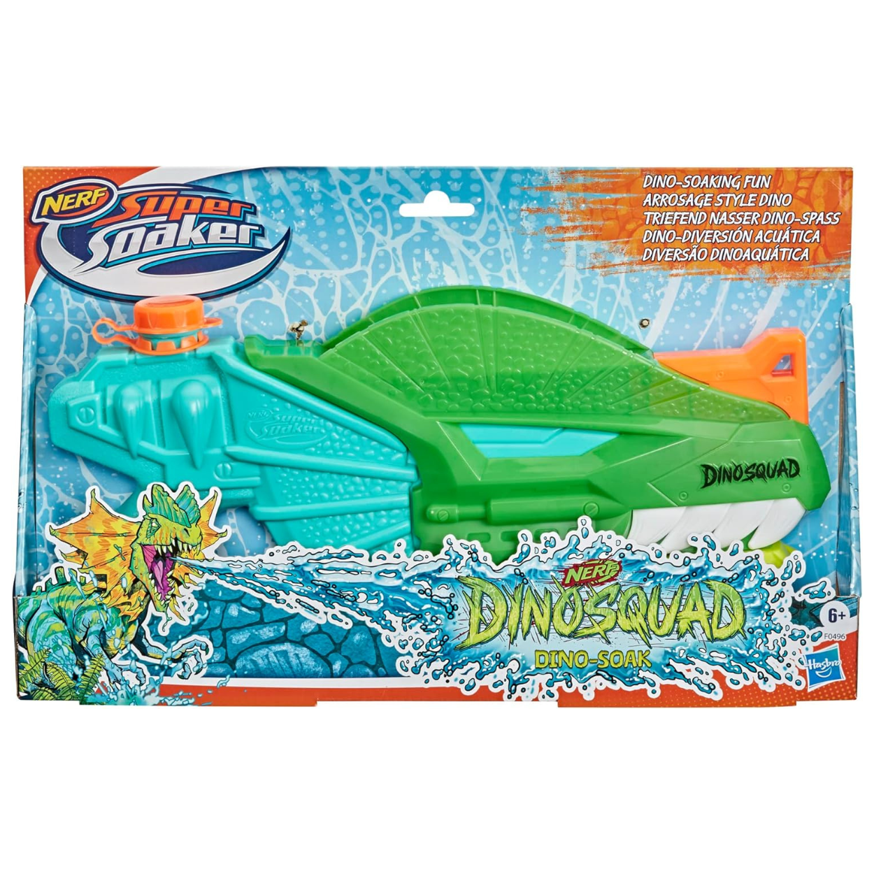 Nerf Dinosquad Dino Soak Pistola de agua 600 ml