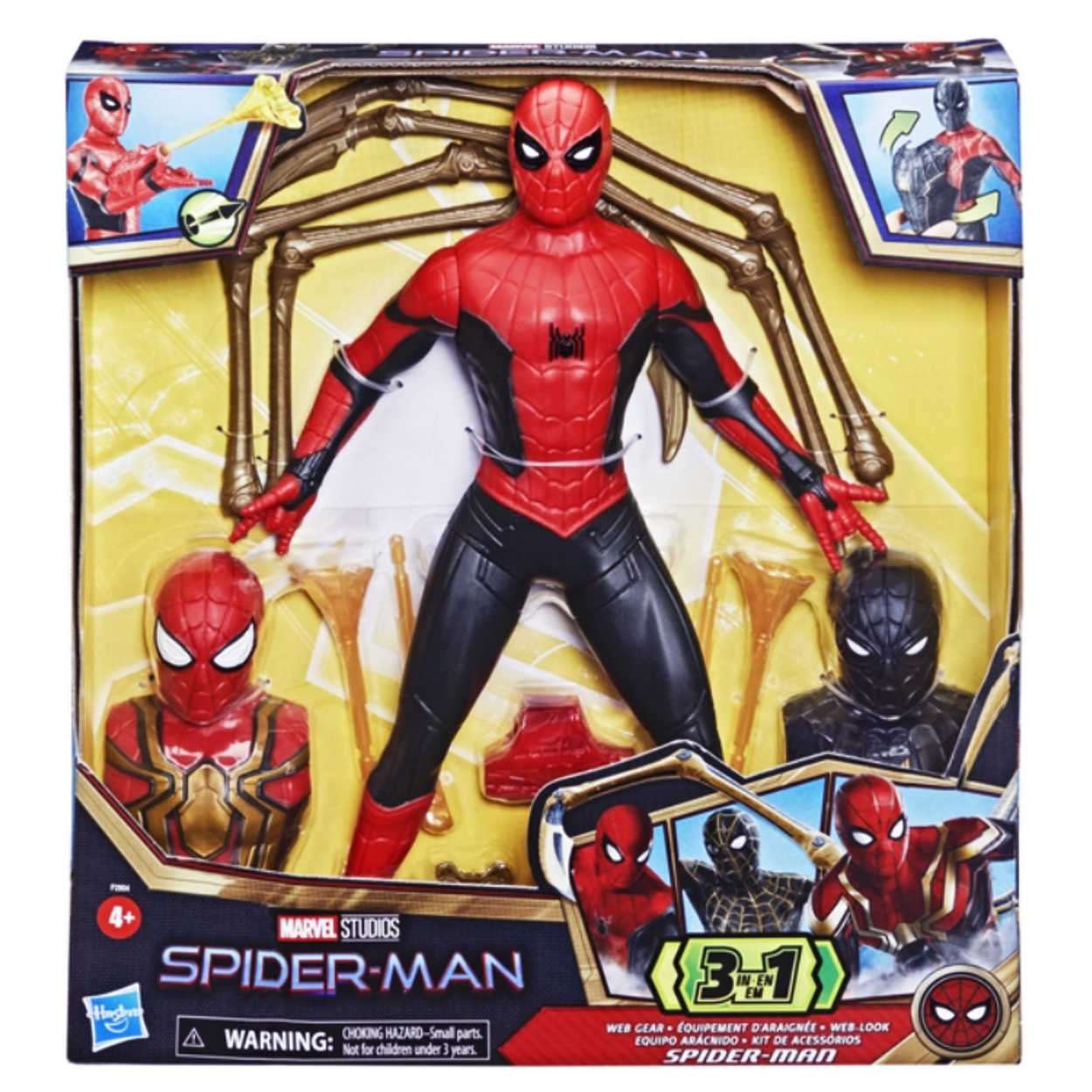 Marvel Studios Spider Man 3 en 1 figura de acción