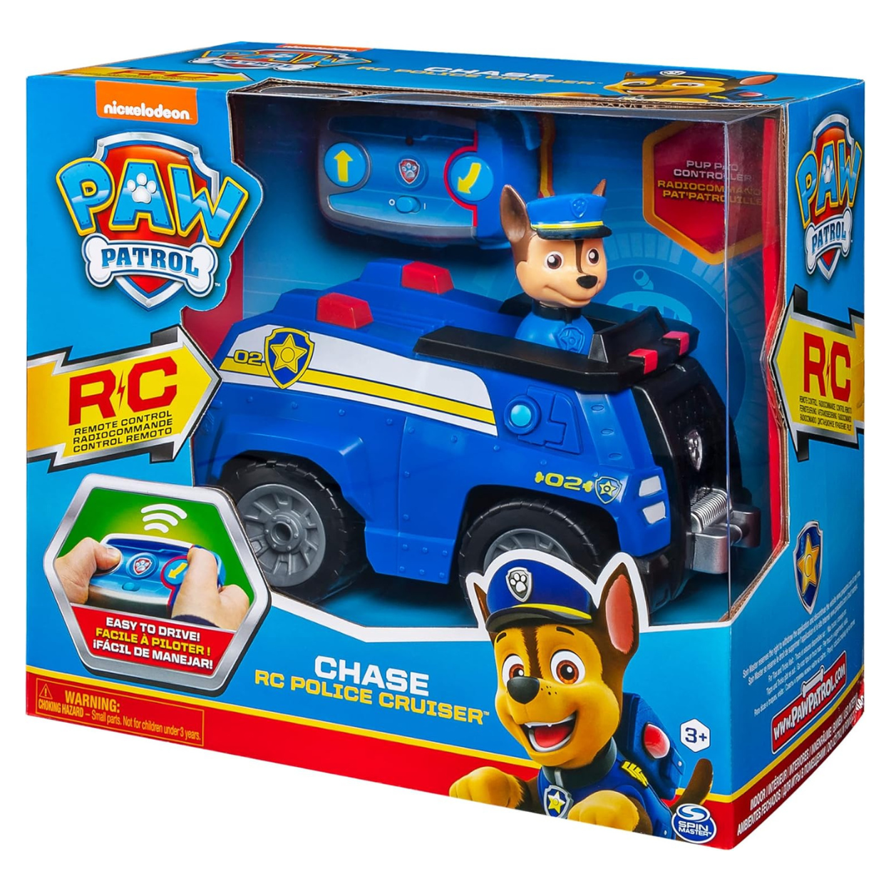 Paw Patrol Vehículo Radio Control Chase Police Crusier Spin Master