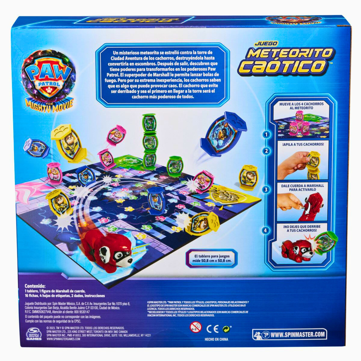 Paw Patrol Meteoríto caótico juego de mesa Spin Master.