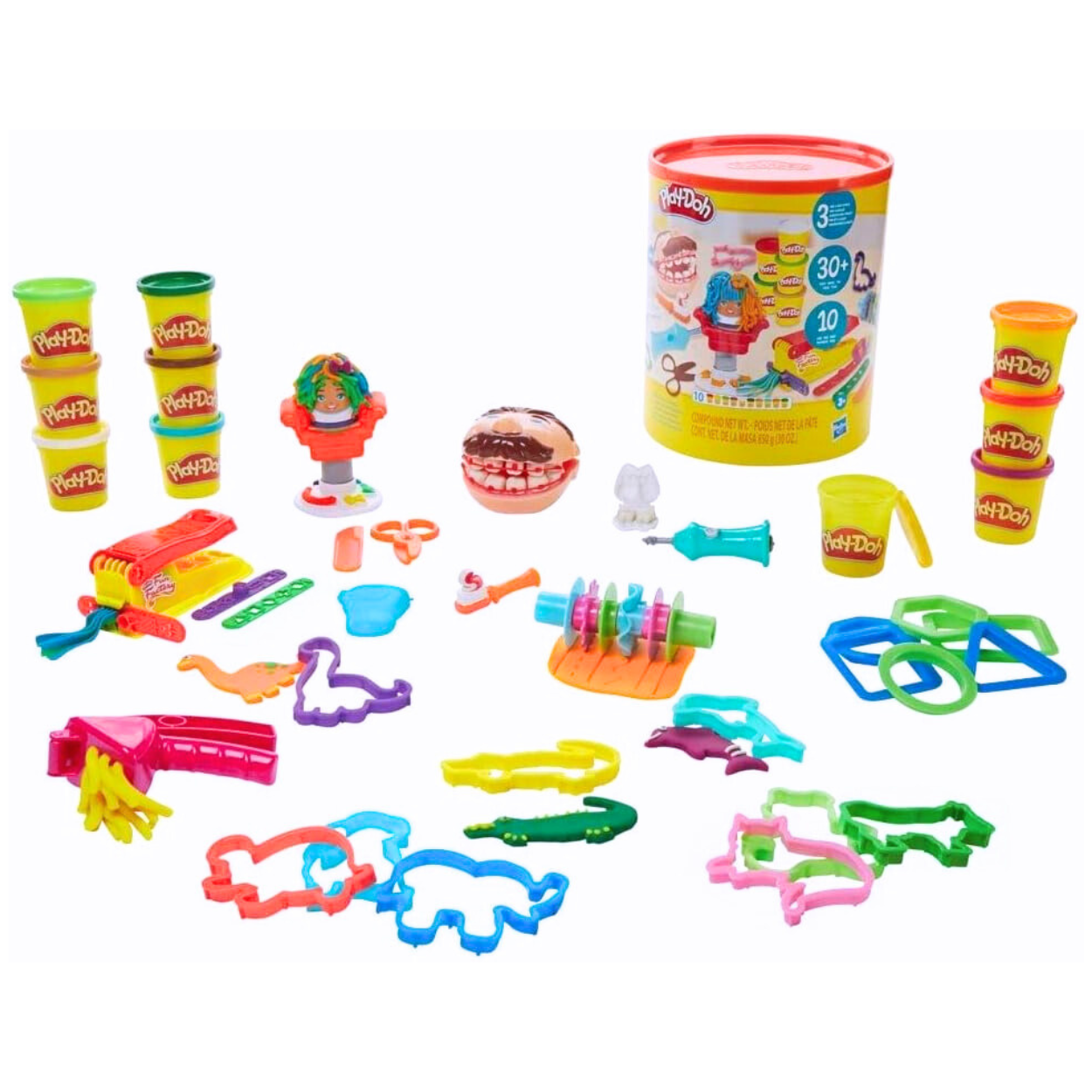 Play Doh Set de Grandes Clásicos Dentista Bromista Fábrica de la Diversión y Cortes Divertidos