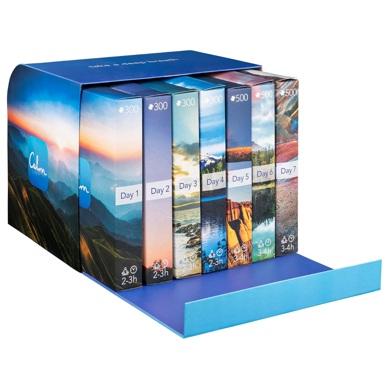 Rompecabezas Calm Set con siete rompecabezas