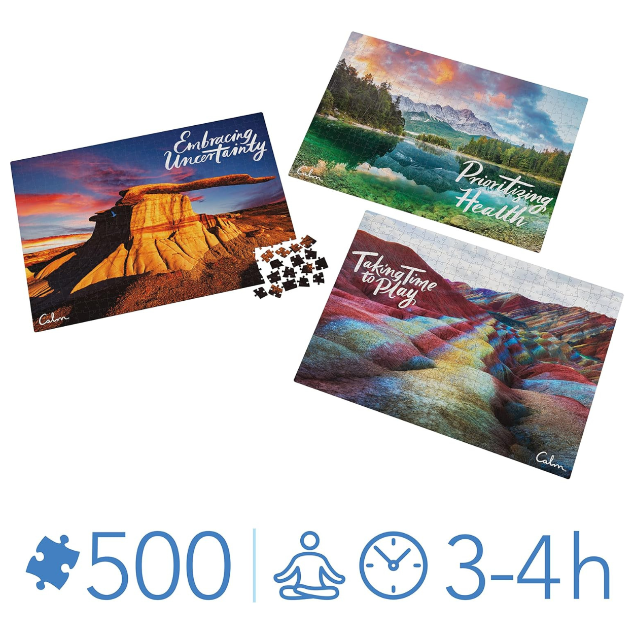 Rompecabezas Calm Set con siete rompecabezas