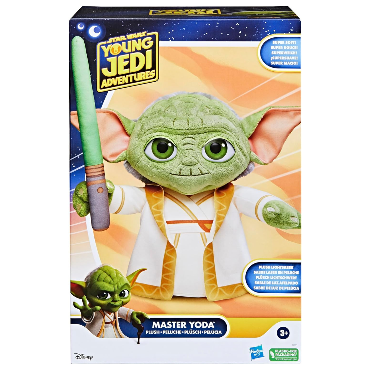 Star Wars Young Jedi Adventures Maestro Yoda de Felpa muñeco