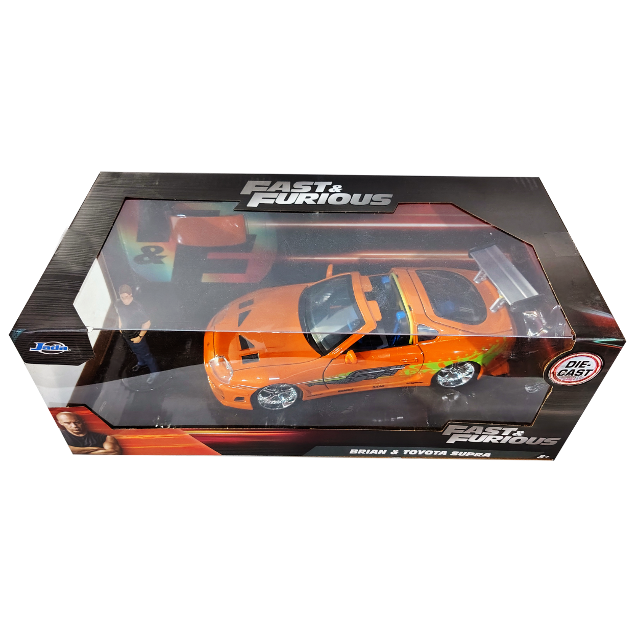 Jada Rápido y Furioso Brian y Toyota Supra escala 1:24