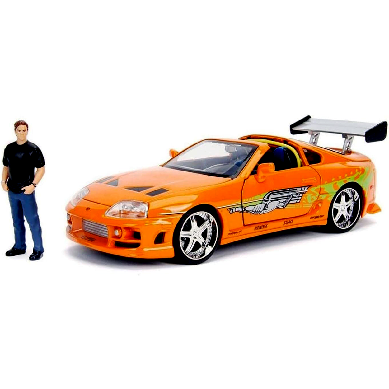 Jada Rápido y Furioso Brian y Toyota Supra escala 1:24