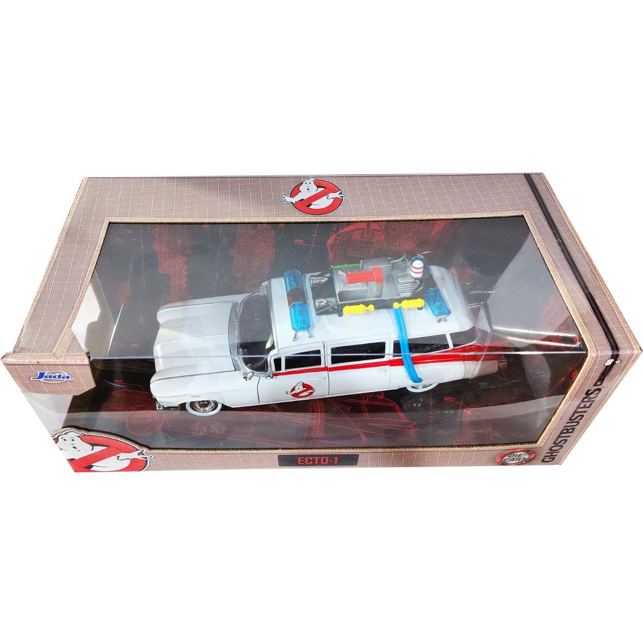 JADA 1959 CADILLAC MILLER METEOR SENTINEL ECTO -1 GHOSTBUSTERS 1:24