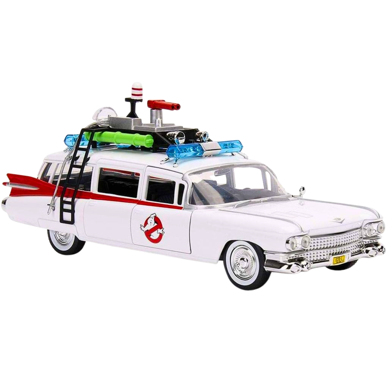 JADA 1959 CADILLAC MILLER METEOR SENTINEL ECTO -1 GHOSTBUSTERS 1:24