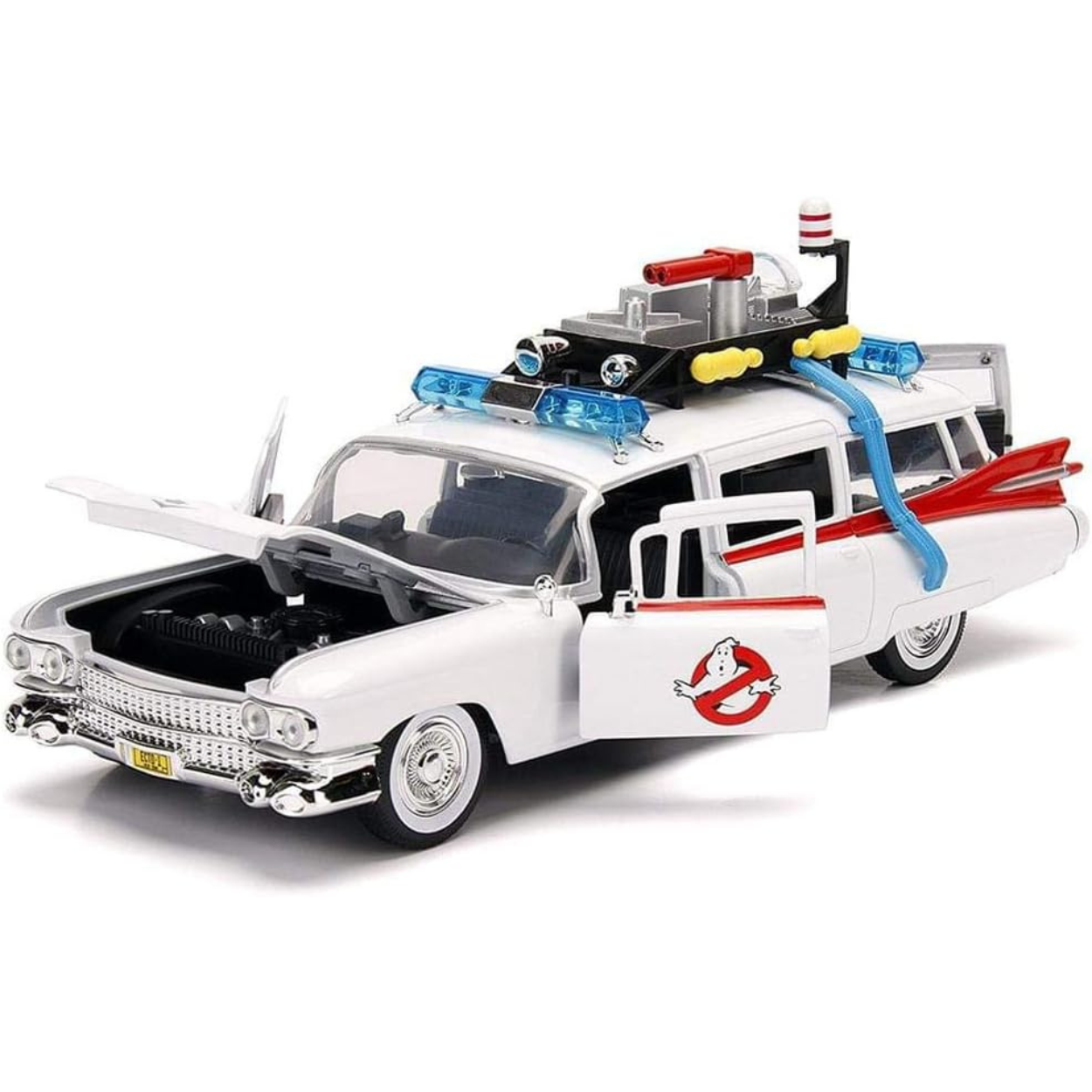 JADA 1959 CADILLAC MILLER METEOR SENTINEL ECTO -1 GHOSTBUSTERS 1:24