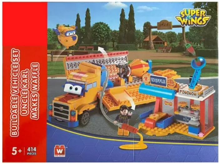 SUPER WINGS VEHICULO ARMABLE SET DE GASOLINERA ARMABLE