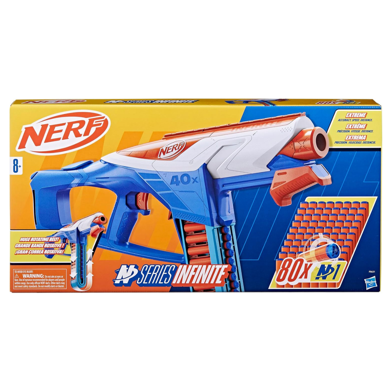 NERF N SERIES INFINITE 80 DARDOS