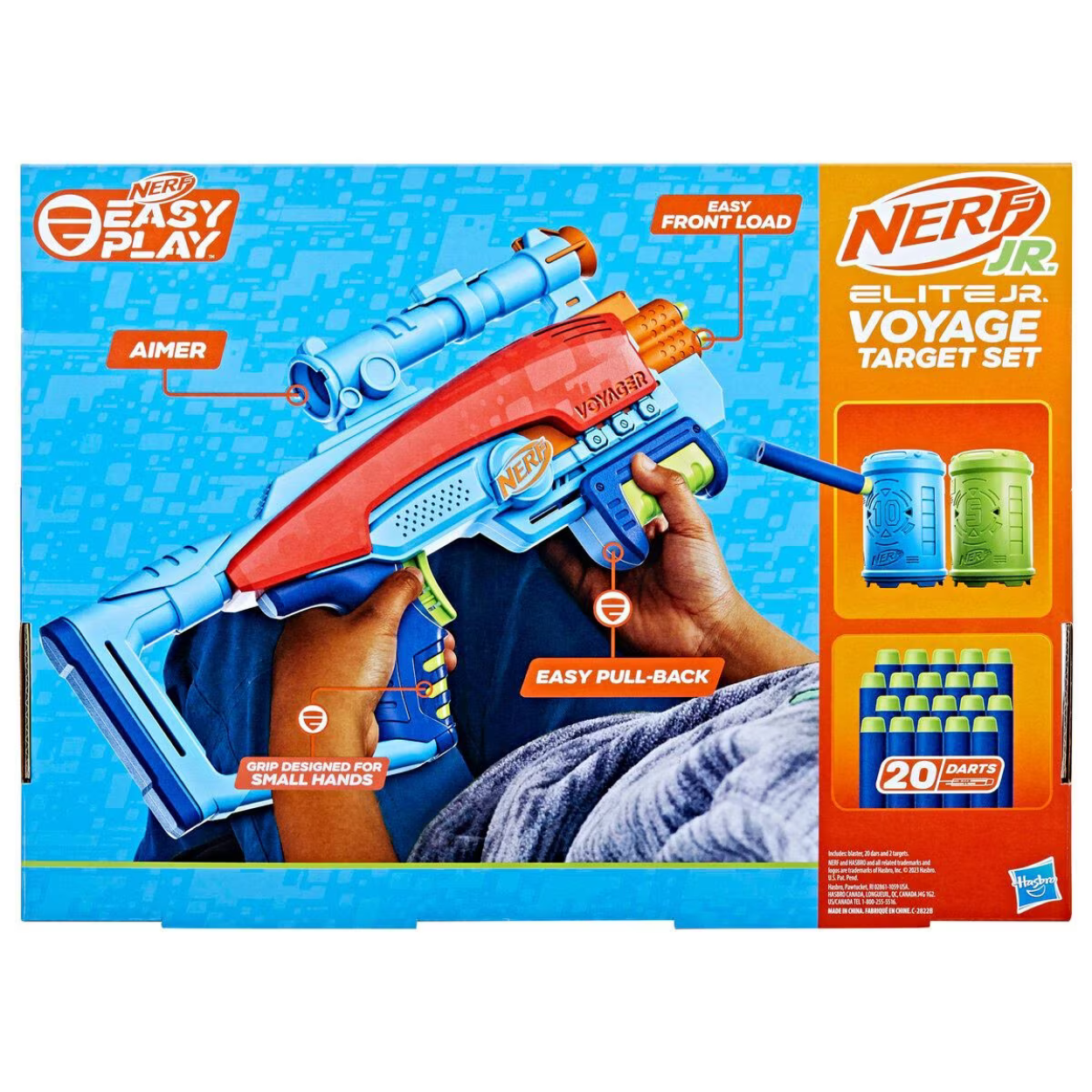 Lanzador de dardos Nerf Elite Junior Voyage Target Set