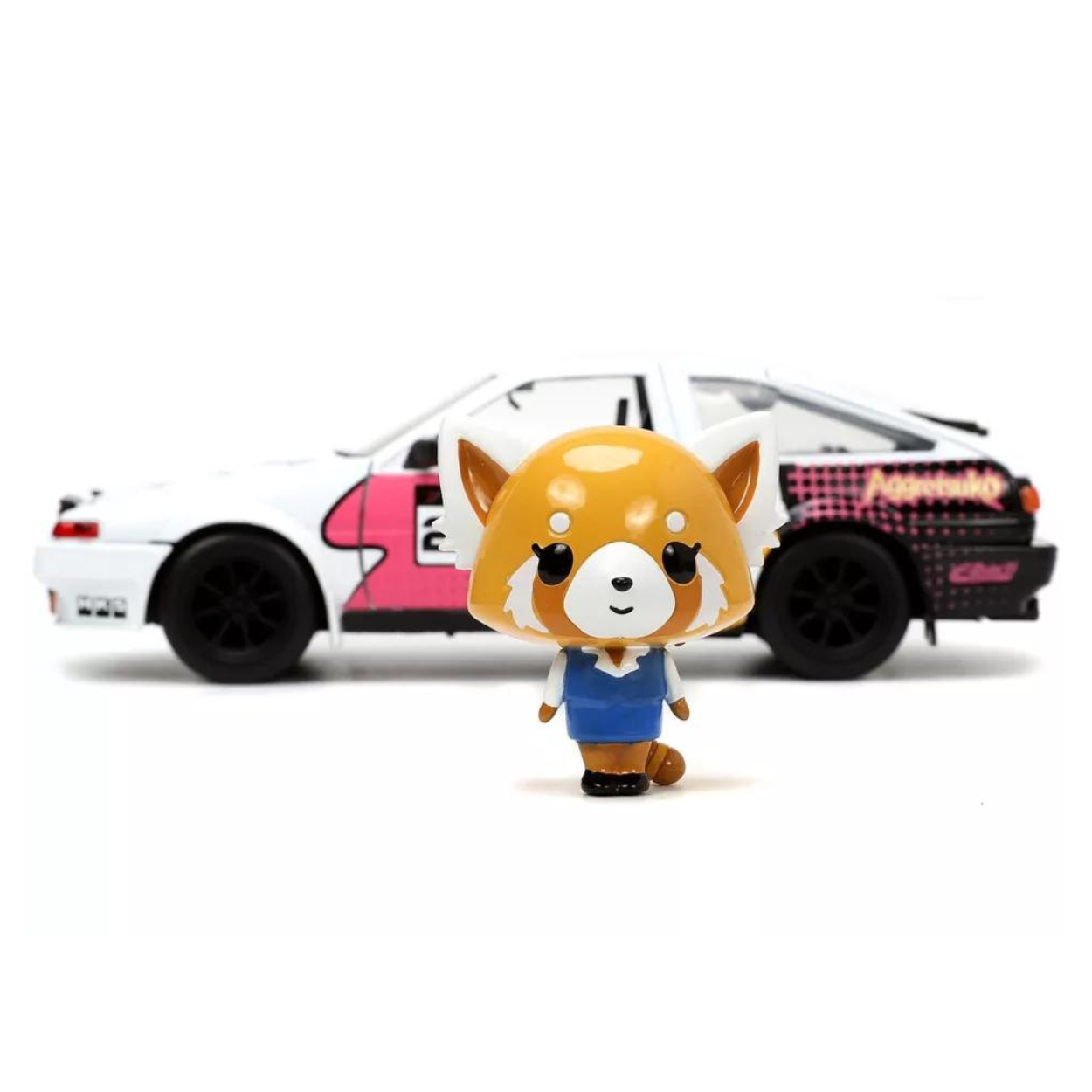 Jada Aggretsuko & 1986 Toyota Trueno Ae86 Escala 1:24