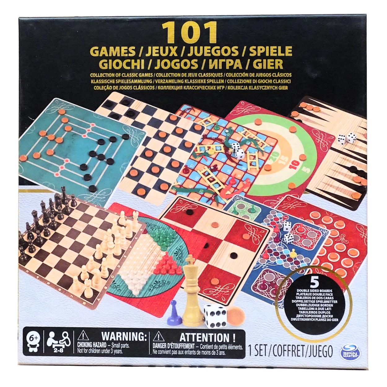 101 juegos de mesa de Spin Master.