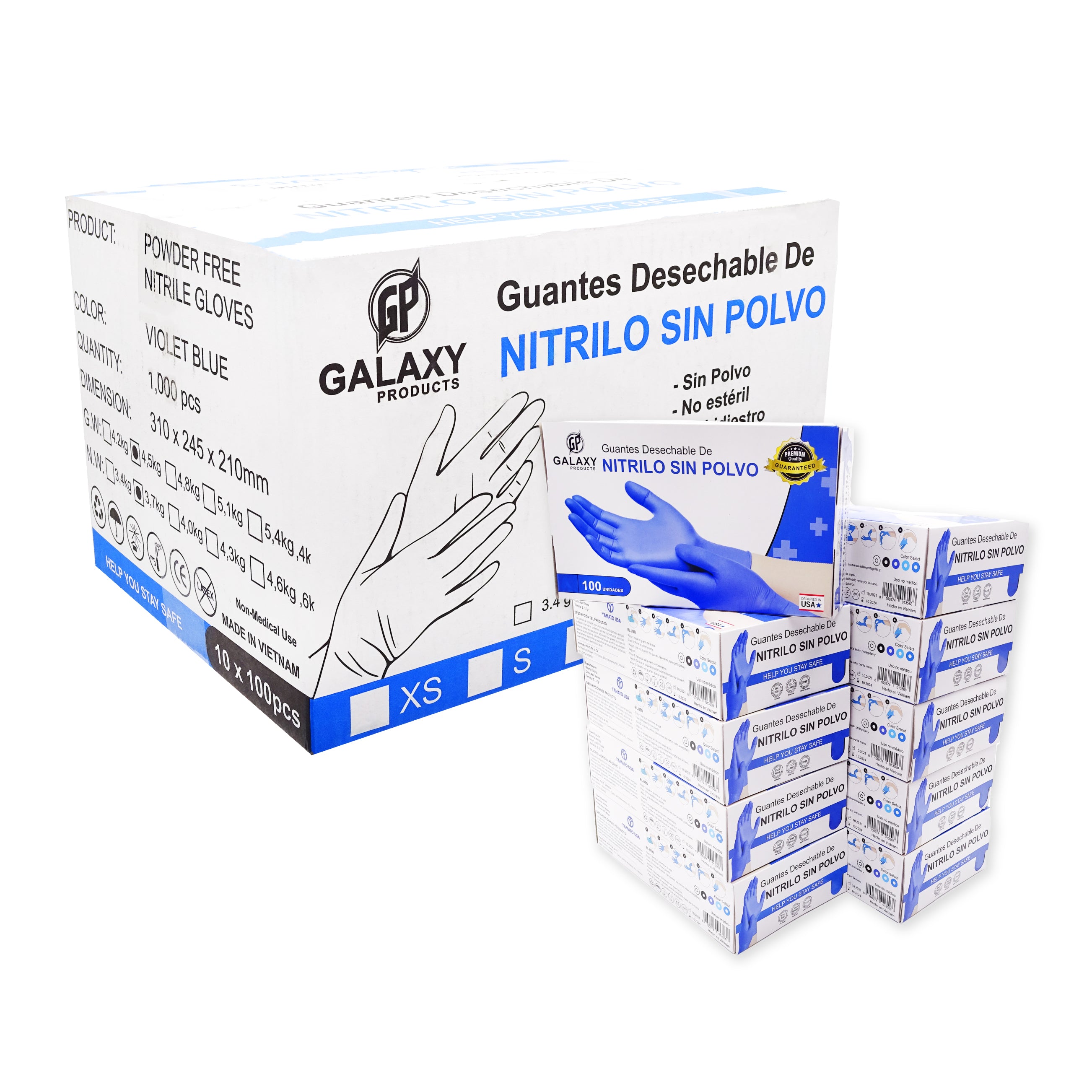 Guante de Nitrilo Caja Master mil unidades
