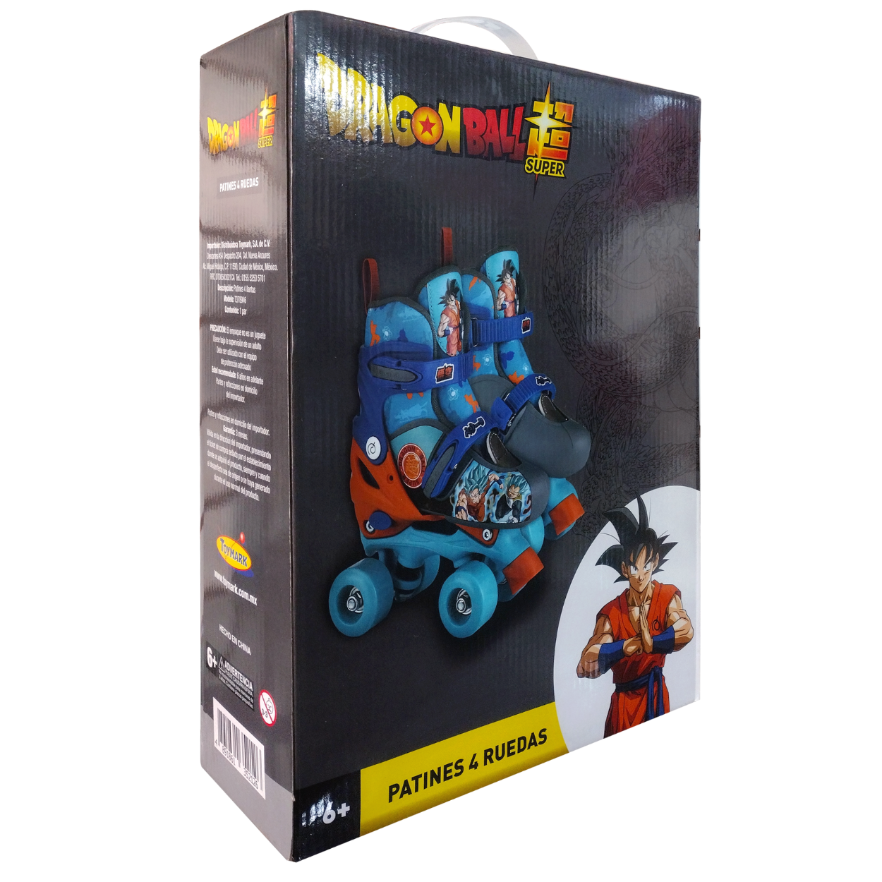 Patines Para Niños Dragon Ball Toymark gris Talla 22 A 24