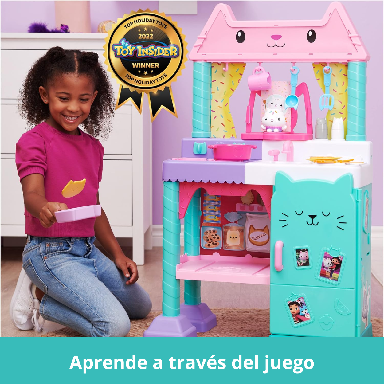 Gabby´s Dollhouse Cocina interactiva de Cakey 92 centímetros de altura.