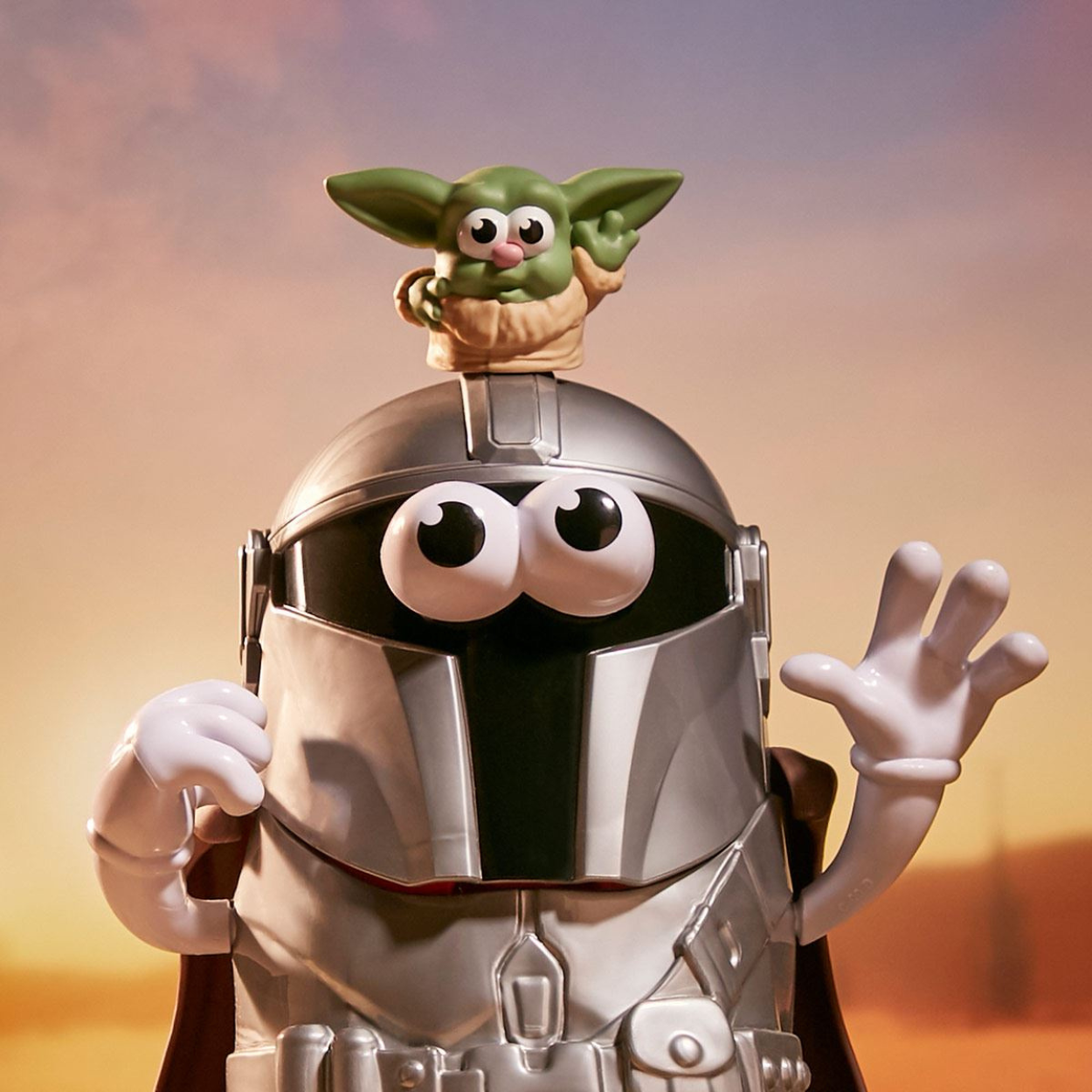 Sr. Cara de papa The Mandalorian Din Jarin y Grogu.