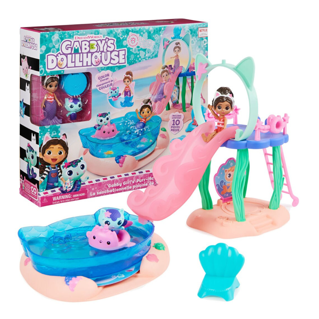 Gabby´s Dollhouse Piscina Sensacional con accesorios.