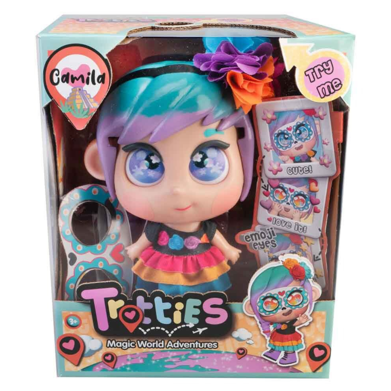 Muñeca Trotties emoti Eyes Camila 25 cm