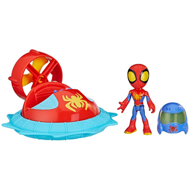 Spidey and amazing friends web spinner Spidey con aerodeslizador