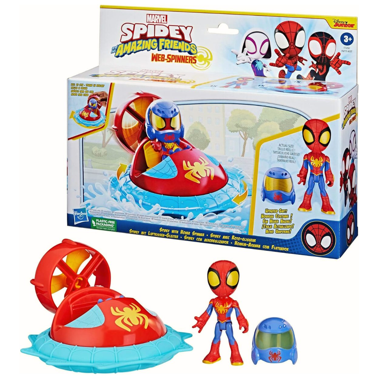 Spidey and amazing friends web spinner Spidey con aerodeslizador