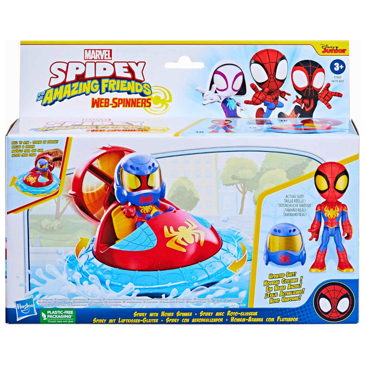 Spidey and amazing friends web spinner Spidey con aerodeslizador