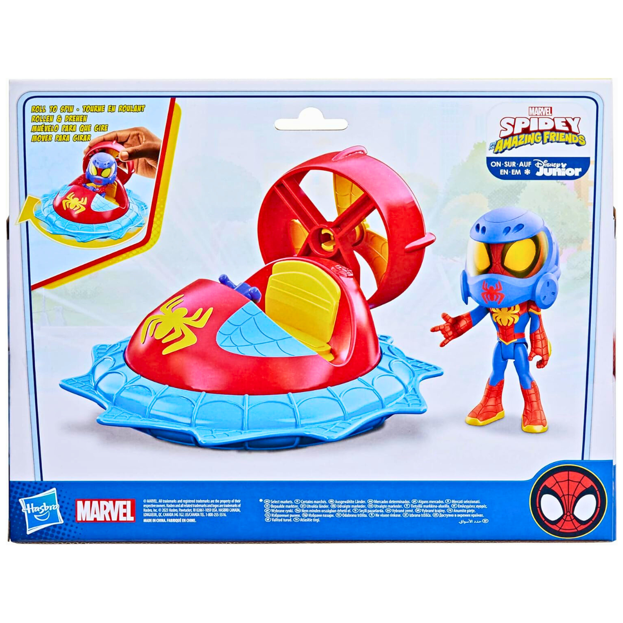 Spidey and amazing friends web spinner Spidey con aerodeslizador