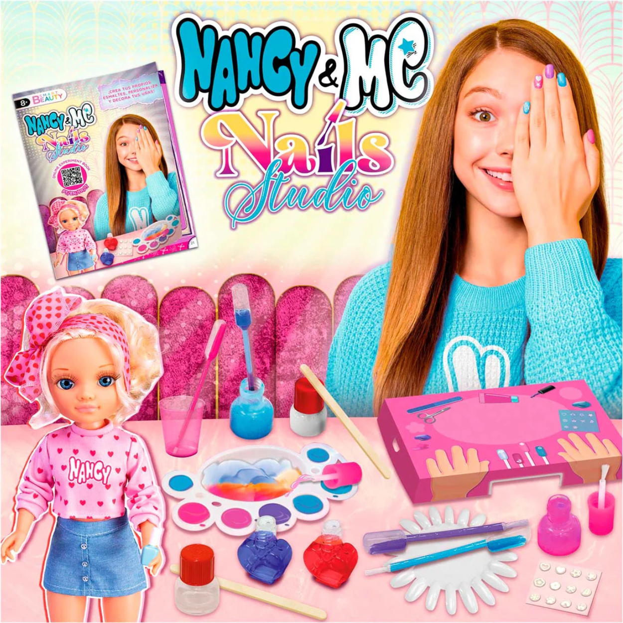 Nancy Nails Studio Set de uñas postizas para niñas