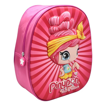 Pinypon Mochila para niños preescolar color rosa.
