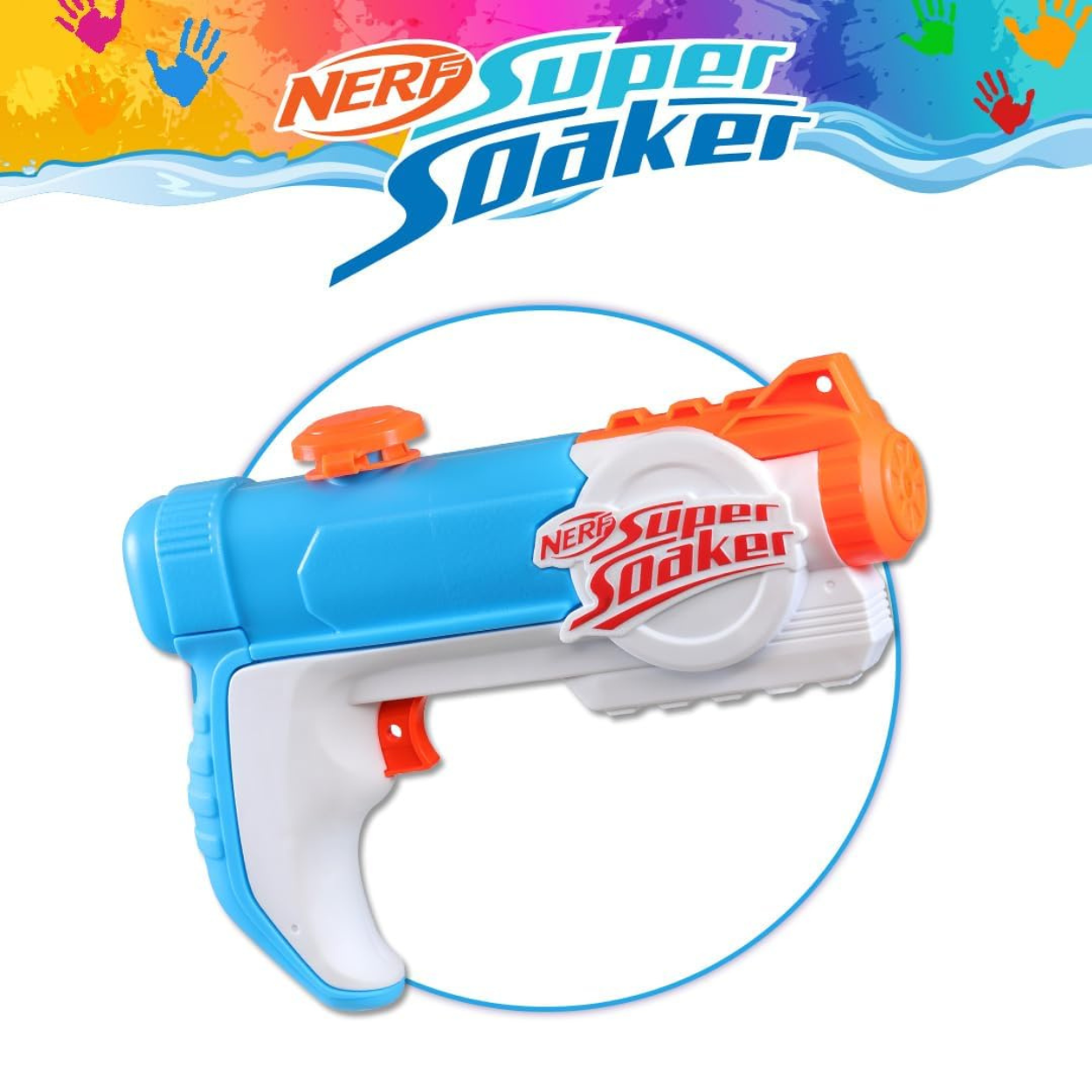 Lanzador de agua Super Soaker Piranha de Nerf.