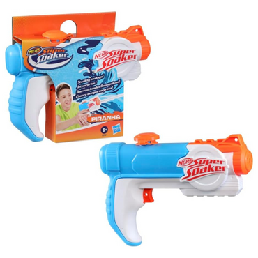 Lanzador de agua Super Soaker Piranha de Nerf.