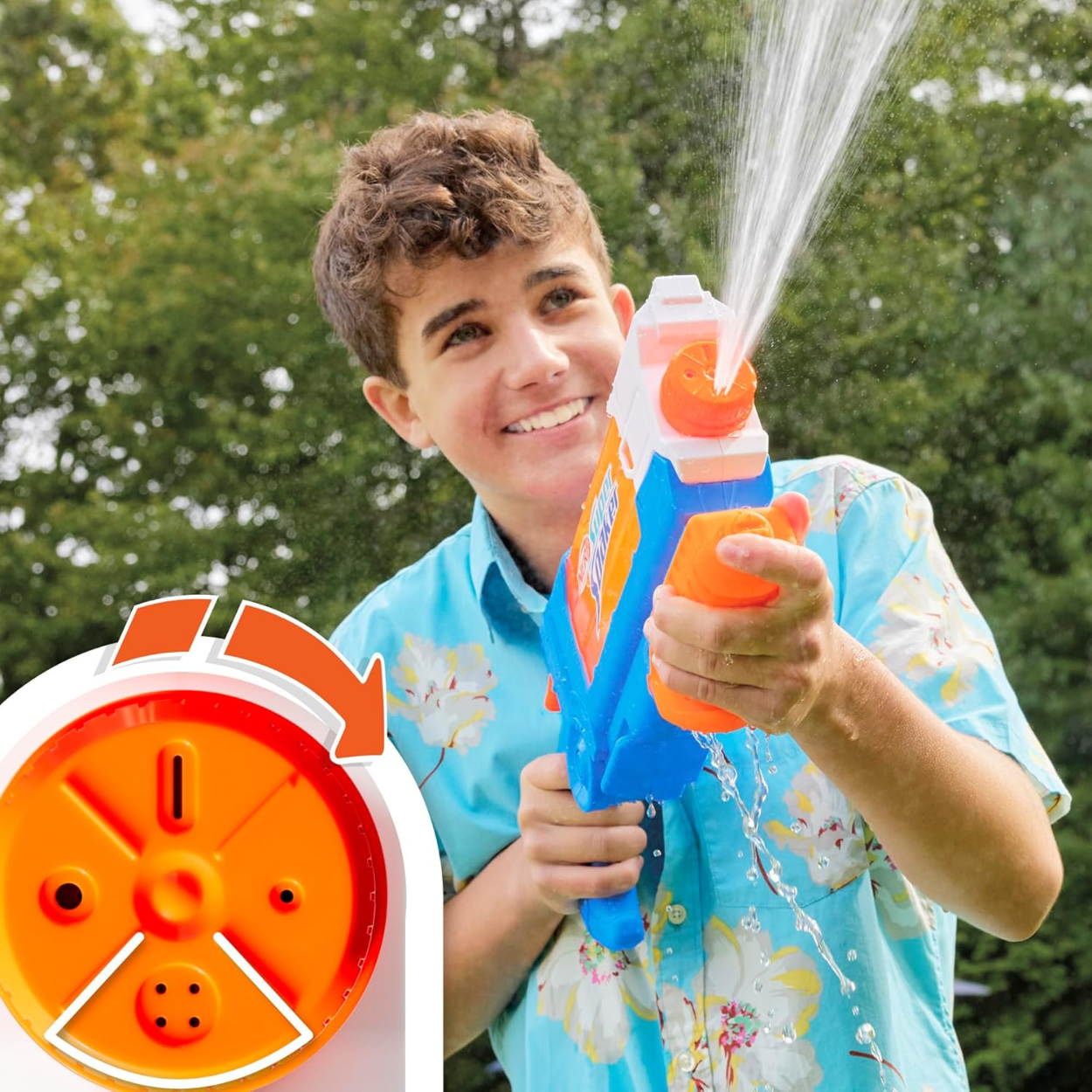 Nerf Super Soaker Flip & Fill Pistola de agua 887 ml