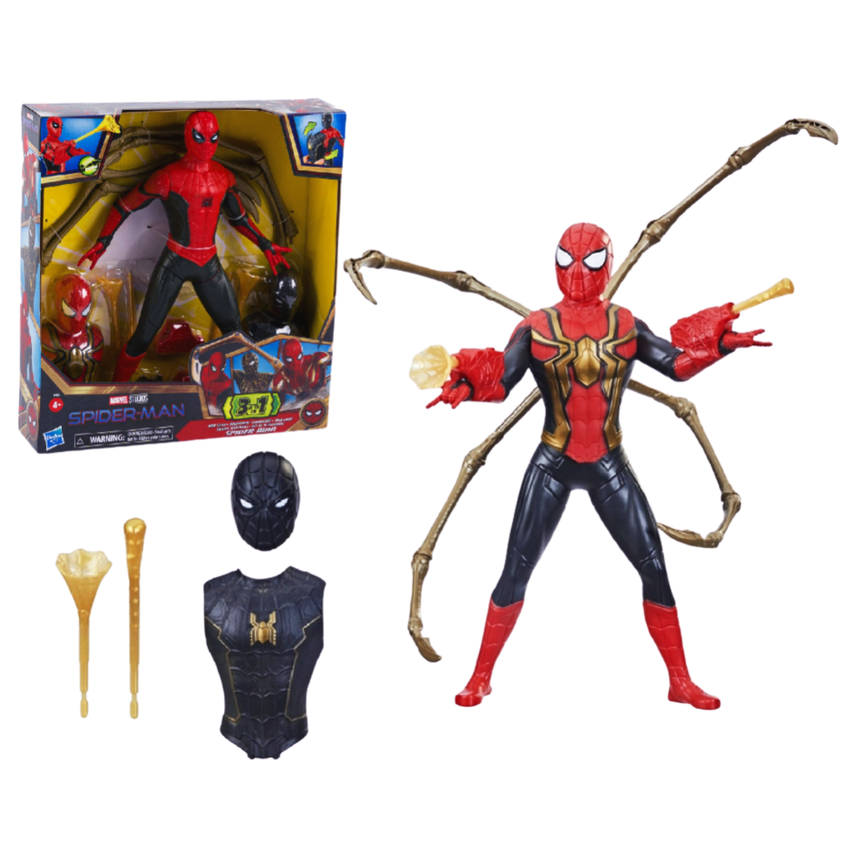Marvel Studios Spider Man 3 en 1 figura de acción