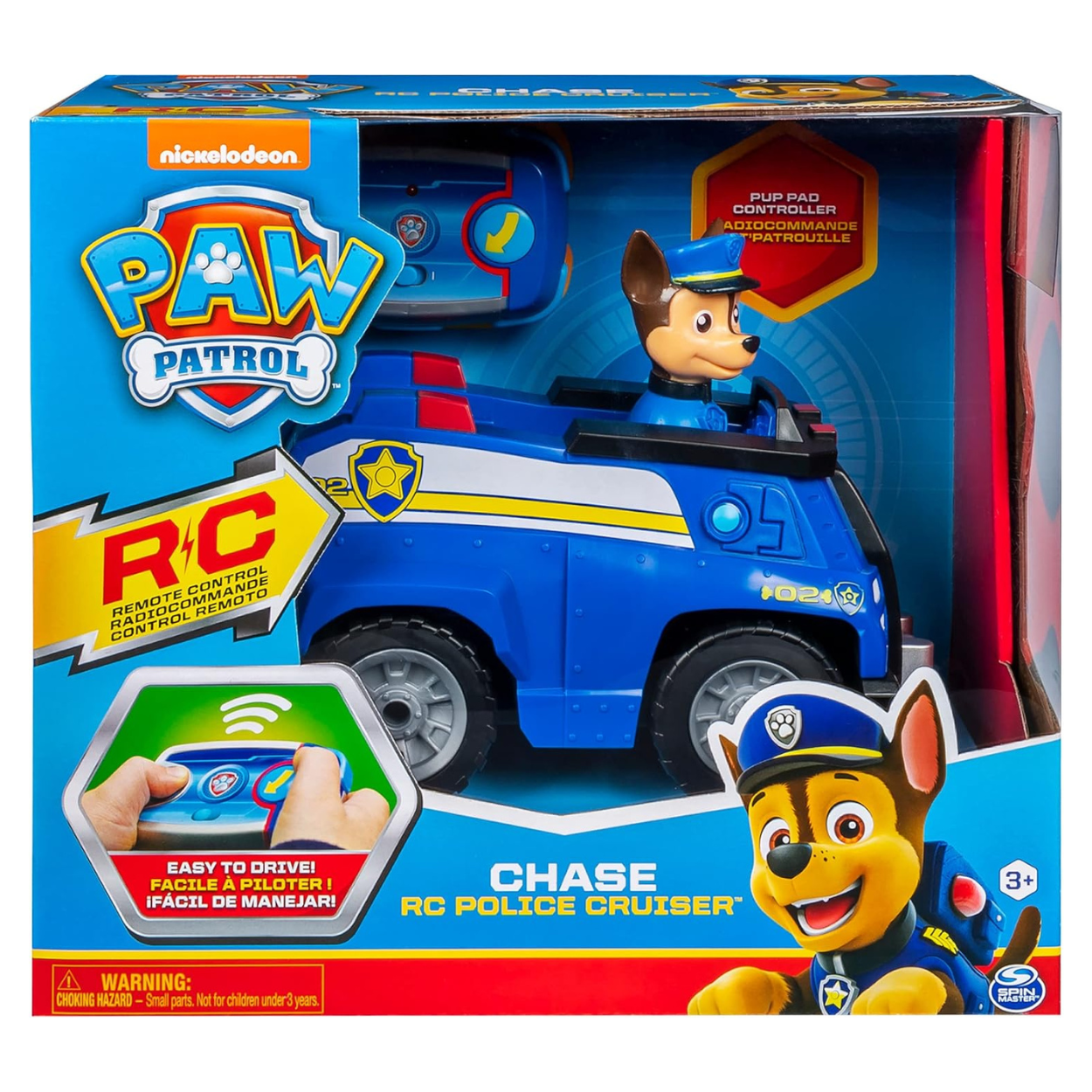 Paw Patrol Vehículo Radio Control Chase Police Crusier Spin Master