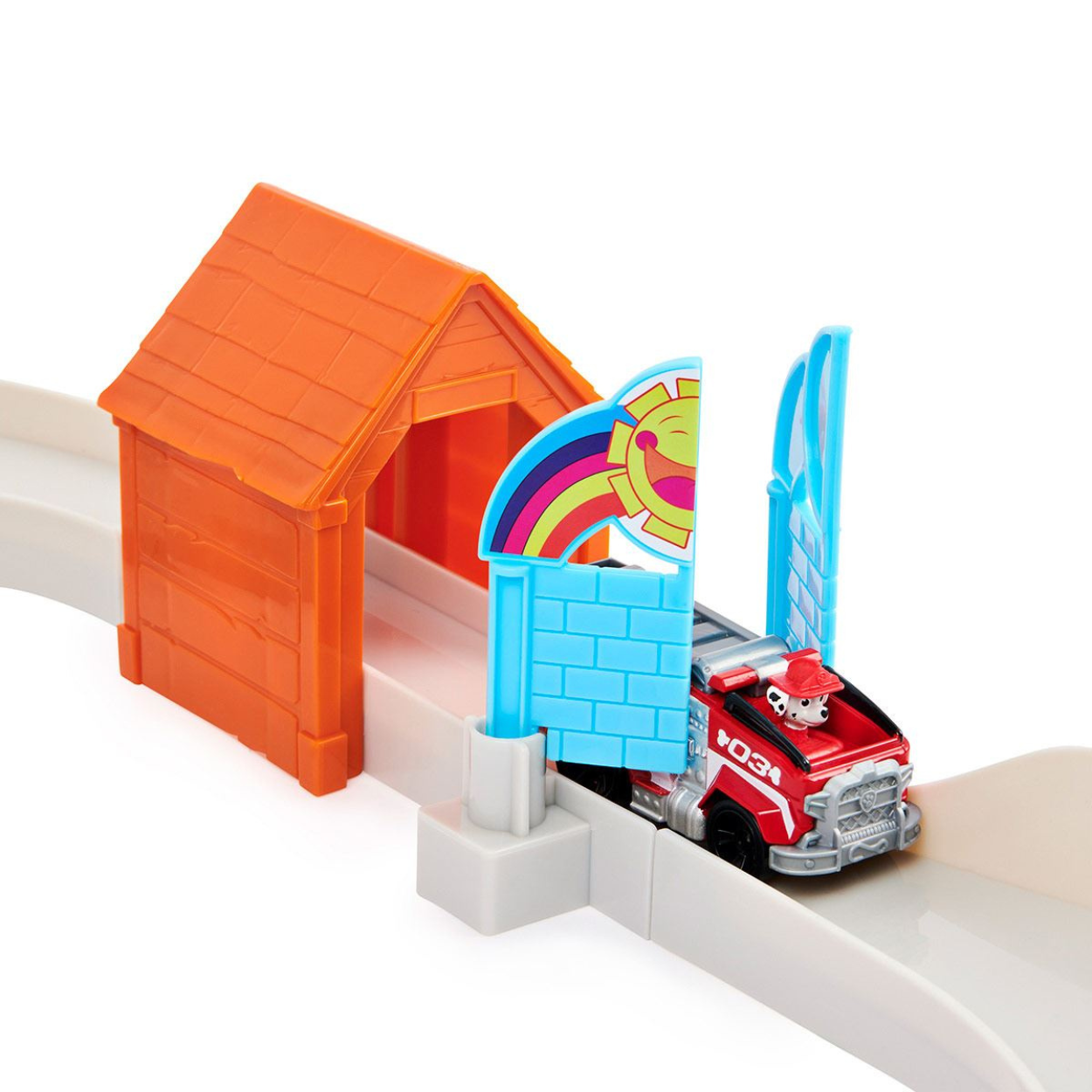 Paw Patrol Set Juego de Rescate en la Ciudad Pista de carreras.