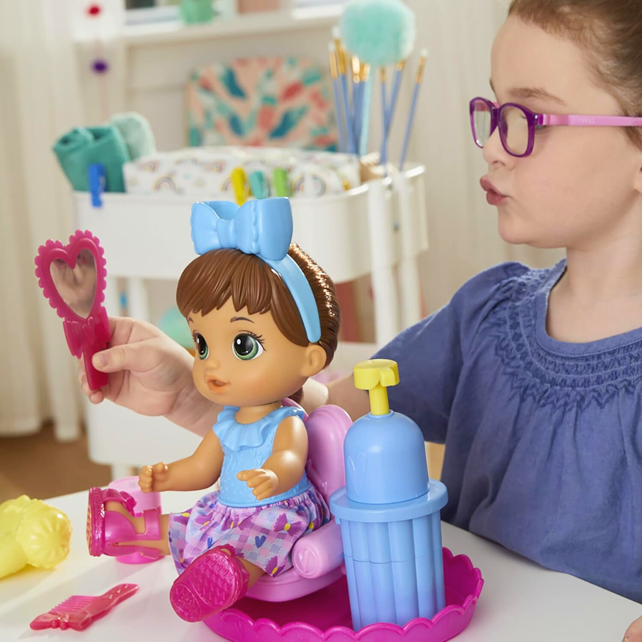 Baby Alive Peinados con Espuma Muñeca 30 cm
