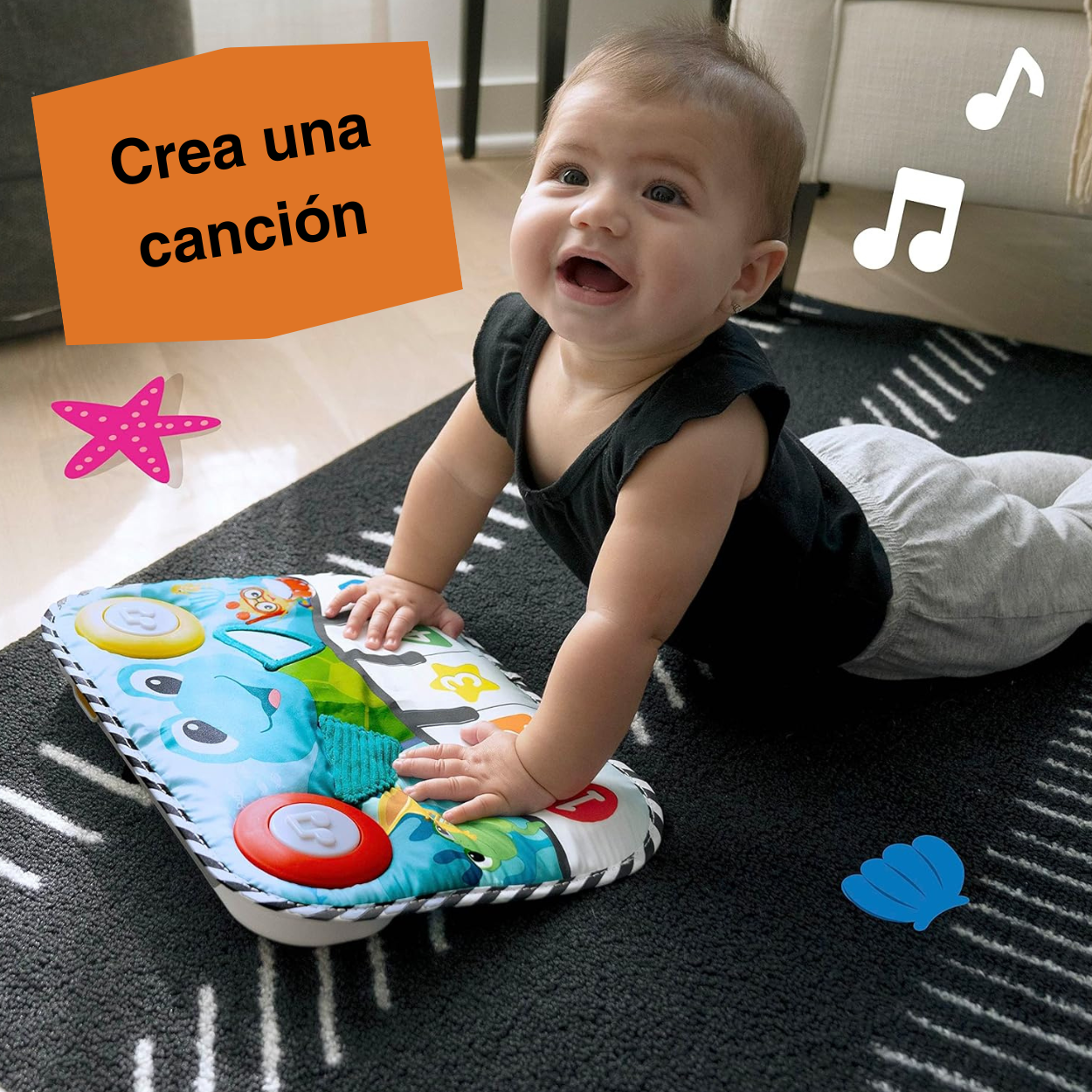Baby Einstein Cojín Musical Neptuno Exploradores del Oceano Para Bebés