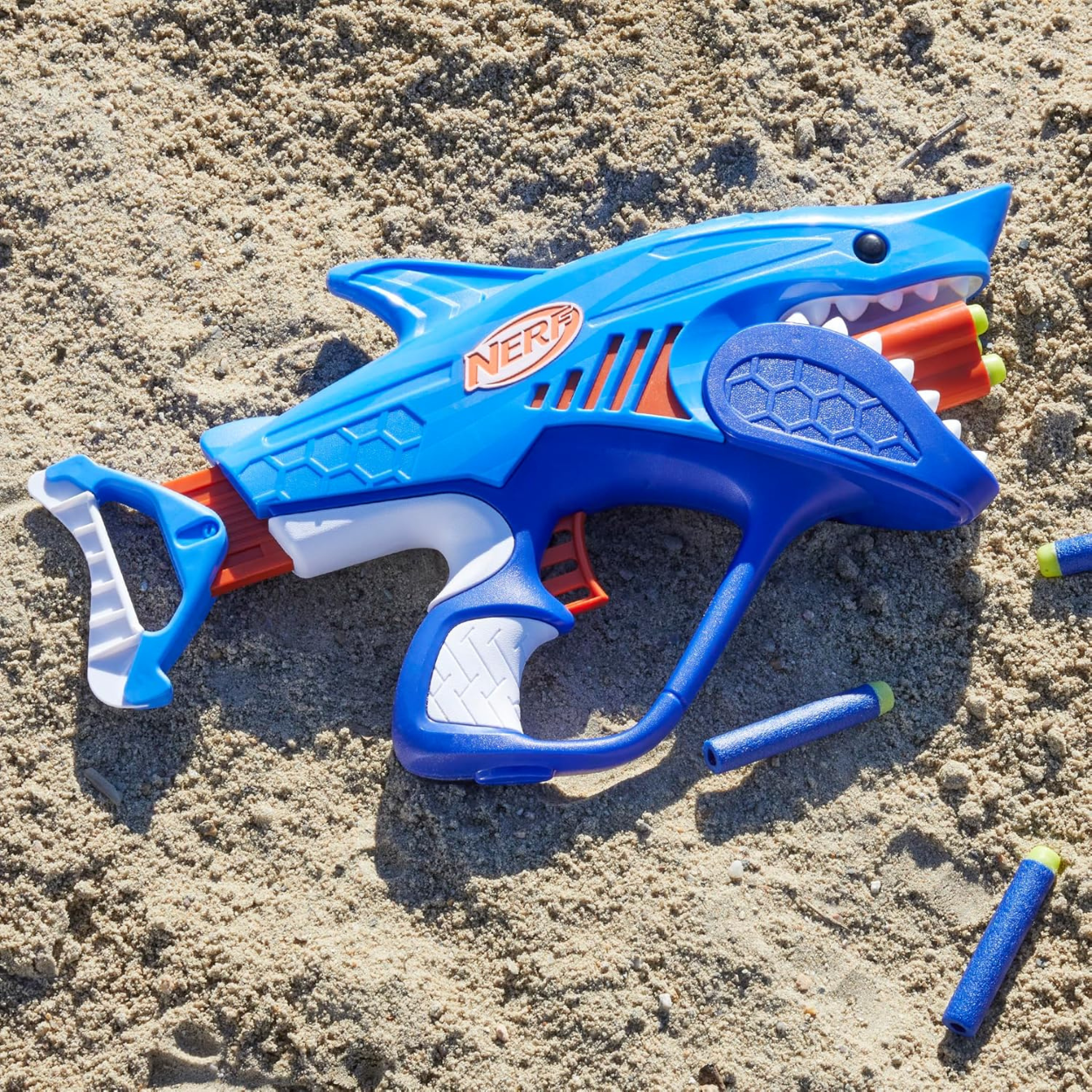 Nerf Junior Wild Sharkfire Lanzador con 8 Dardos