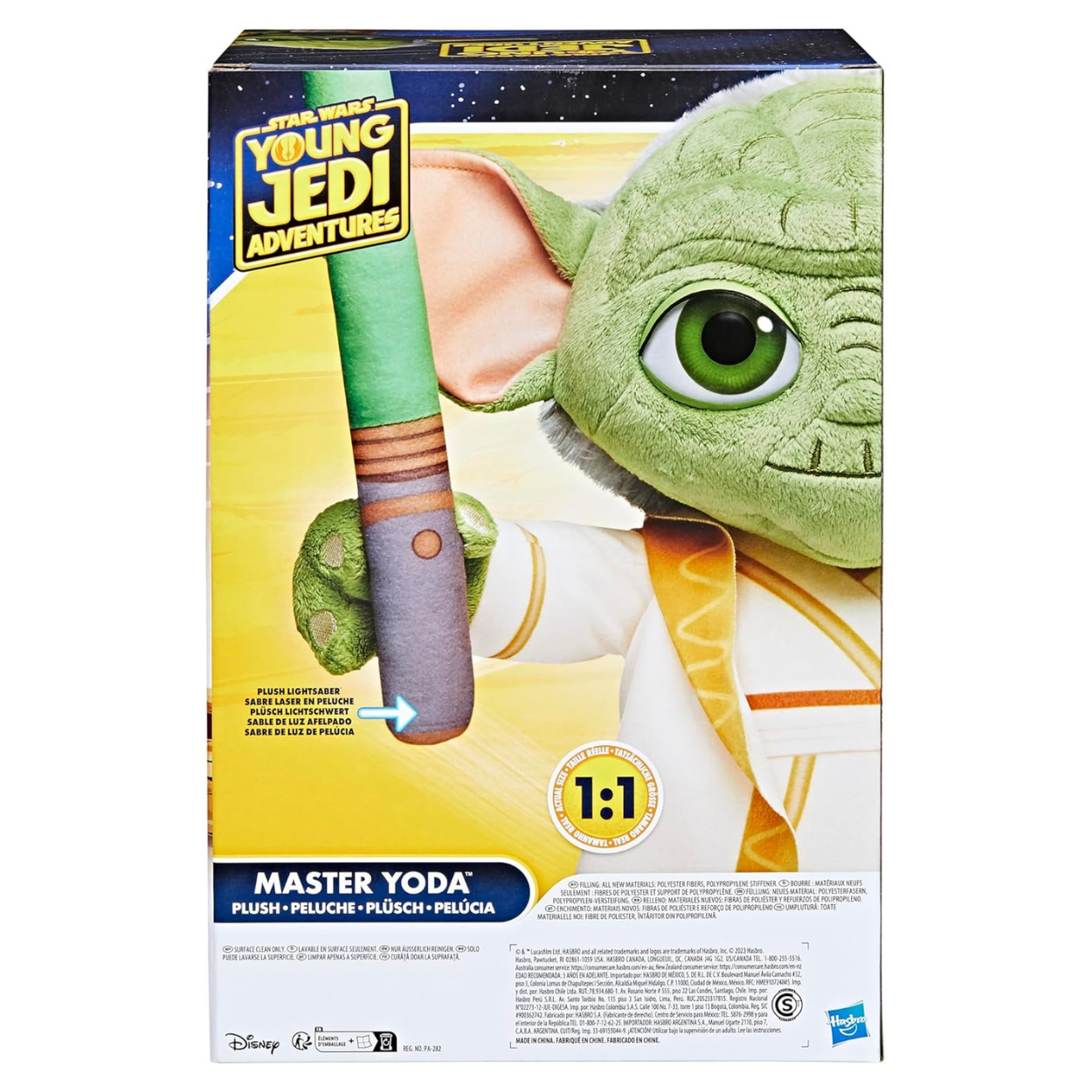 Star Wars Young Jedi Adventures Maestro Yoda de Felpa muñeco