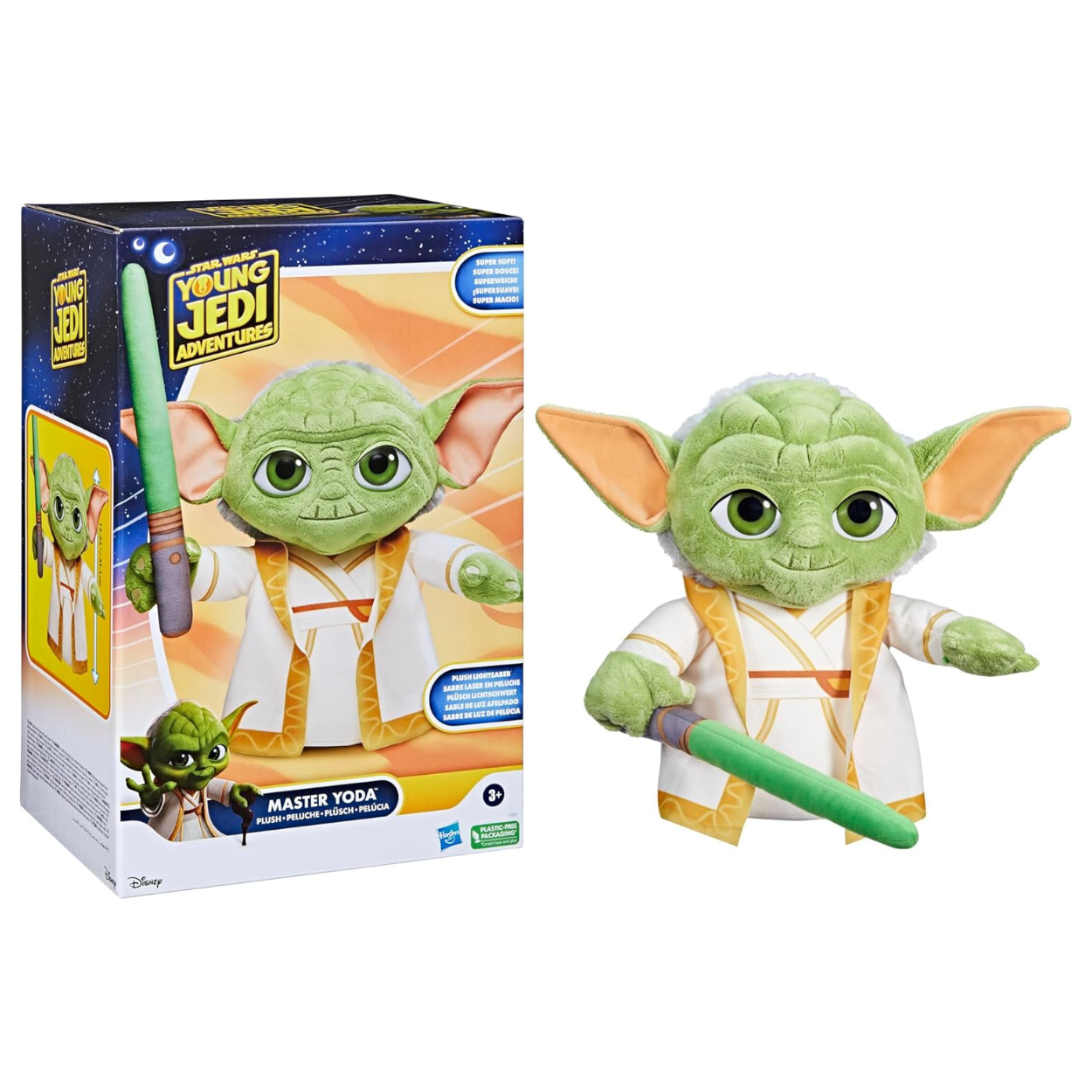 Star Wars Young Jedi Adventures Maestro Yoda de Felpa muñeco