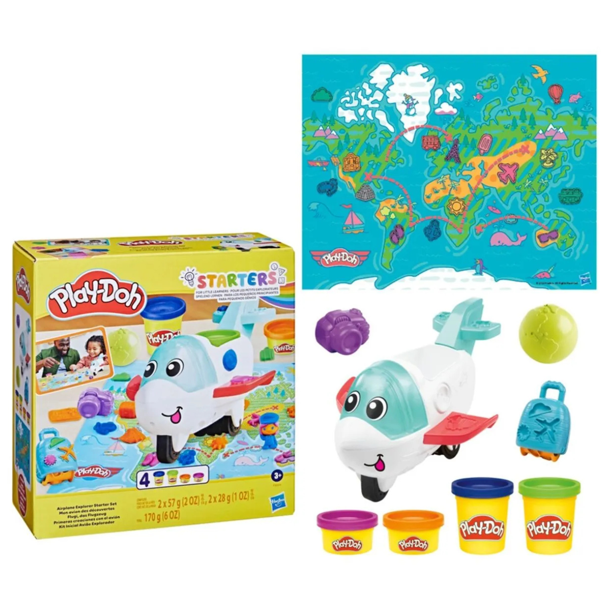 Play Doh Starters Primeras creaciones con el avión set de masilla moldeable