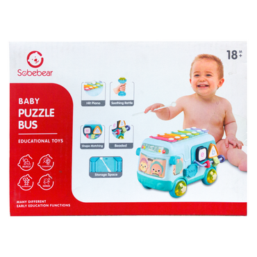 Autobús divertido para bebés con cuatro actividades Sobebear